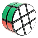 EASEHOME Cubo Magico Speed Cube, Rotondo 2x3x3 Magic Puzzle Cube con PVC Adesivo per Bambini e Adulti, Nero