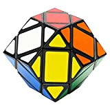 EASEHOME Diamante Cubo Magico Speed Cube, Diamond Magic Puzzle Cube con PVC Adesivo per Bambini e Adulti, Nero