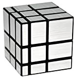 EASEHOME Specchio Cubo Magico Speed Puzzle Cube, Mirror Magic Cube con PVC Adesivo per Bambini e Adulti, Nero