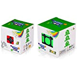 EASEHOME Speed Magic Cube Set 2x2x2 + 3x3x3, 2 Pack Puzzle Cubes Cubo Magico con PVC Adesivo per Bambini e ...