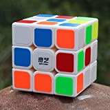 EasyGame-Qiyi Warrior W 3x3 Speed ​​Cube Puzzle Cubo Magico Senza Adesivo (Bianca)