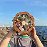 Eayoly Kit Caleidoscopio Fai da Te per Bambini, Giocattolo Caleidoscopio Ruotabile in Legno, DIY Kaleidoscope Kit for Kids