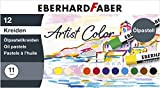 Eberhard Faber 522012-Pastelli ad Olio Artist Brillanti, infrangibili, in Astuccio di Cartone, per Grafica Moderna, Disegni Fini e acquerelli, Colore ...