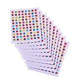 eBoot Stelle di Adesivi Stelle Stickers Stella Adesivi Glitterati, da 10 Fogli, Colori Assortiti