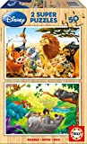 Educa- Disney Animal Friends Puzzles, 2x50 Pezzi, Multicolore, EB13144