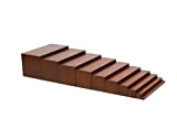 Edufun 91101 Montessori - Scala in legno per bambini dai 3 anni in su, 10 blocchi di legno allungati della ...