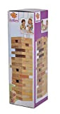 Eichhorn Torre in Legno Vacillante, Gioco impilabile, in legno non trattato, torre a dondolo, 54 pezzi, 5 anni, 100002466, marrone