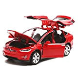 EisEyen Modello di auto Model X 90 - Macchina Giocattolo in Lega 1:32 con Sound & Light Toy per Tesla