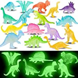 EKKONG 32pz Bomboniere per feste di dinosauri, Illumina i giocattoli dei dinosauri, Mini figure di dinosauri, Figura realistica del piccolo ...