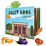 EKKONG Montessori Quiet Book, Busy Book Libri Sensoriali Libro Sensoriale Neonati Puzzle Giocattoli Educativi per Bambini Sviluppare Abilità di Apprendimento ...