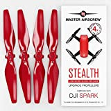 Eliche mas Stealth per DJI Spark - Rosso 4 Pezzi