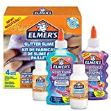 ELMER’S Kit Glitterato per Slime con Colla Glitterata Viola e Blu e 2 Flaconi di Liquido Magico Attivatore di Slime, ...