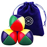 Eloha Set di 3 palline da jonglier – Grip ottimale per principianti e professionisti: qualità premium, diametro 62 mm, cuciture ...