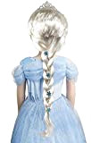 Elsa - Parrucca da principessa Elsa congelata per bambini, con Elsa, Tiara congelata Elsa, accessori per travestimenti per ragazze e ...