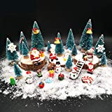 EMiEN 45PCS Kit di ornamenti in miniatura di Natale invernale per scena di Natale Fata Giardino Casa delle bambole Decorazioni ...
