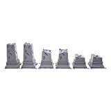 EnderToys, pilastri rotti, Paesaggio Terreno per Tavolo 28 mm Miniature Wargame, 3D Stampato e verniciabile
