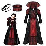 EOZY-Vampire Queen Costume - Vampire Girl Costume - Twilight - Girls Girls 'Dress And Accessories for Halloween Carnival, Cosplay 7-9 ...