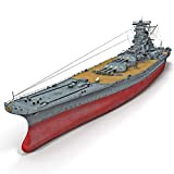 EP-Model 1: 700 WWII Battleship Modello, Japan Yamato Portaerei Fai da Te Manuale assemblato Modello, Giocattoli per Bambini (18.9"* 7.3" ...