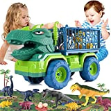 EPPO Dinosaur Transport Truck Playset Giocattoli per Bambini 3-5, Grandi Dimensioni Tirannosauro Veicolo Trasportino Giocattoli per Auto per 3 4 ...
