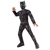 ERALED Black Panther Bambini Costumi Cosplay Supereroi Avengers Tuta Natale Fancy Dress Tuta Novità Movie Outfit Party Zentai Child Suit,Panther-Kids/L(130~140)