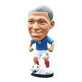 ereqeip Football Star Action Figures, 10CM/ 4inch PVC Football Sports Star Messi Neymar Mbappe Ronaldo Figurine, Toy Model Doll per ...