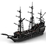 ERTY Nave dei pirati Ghost Nave MOC, kit di costruzione per modellismo, pirati medievali, barca a vela, mattoncini da costruzione ...