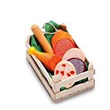 Erzi- Assorted Sausages Set di Giocattoli in Legno, Multicolore, 28245