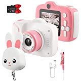 Etpark Fotocamera Bambini, Fotocamera Digitale per Bambini Schermo HD da 2 pollici 1080P anteriori e posteriori Selfie e videocamera per ...