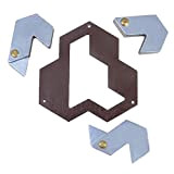 Eureka-141394 Eureka-Puzzle Huzzle Cast Hexagon, Multicolore, 515062, 141394