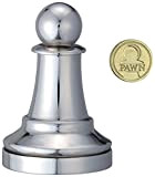 Eureka- Gioco di Scacchi Pawn Cast, Colore Argento, 473681