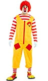 EUROCARNAVALES Costume da clown Mcdonald per adulti