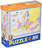 Eurographics EG62005374 - Puzzle da 200 pezzi, motivo: mappa d'Europa, vari