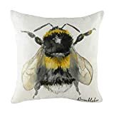 Evans Litchfield Copricuscino Specie Bumblebee, Bianco, 43 x 43 cm