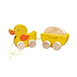 EverEarth Pull-along Duck con uovo EE30937 per bambini dai 18 mesi in su
