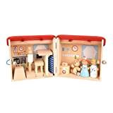 ewtshop® Set da gioco ospedaliera per bambini, in legno naturale
