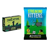 Exploding Kittens Zombie Kittens by Card Games for Adults Teens & Kids - Fun Family Games & Streaking Kittens Expansion ...