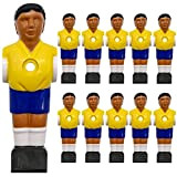 EYEPOWER 11 Statuette da Calcio da 16mm – Brasile – Giocatori di Calcio Balilla - Kicker Figure – Tavolo da ...
