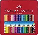 Faber-Castell Tin di 24 colori GRIP 2001 matite, multicolore