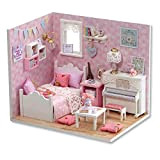 Fai da te case delle bambole in miniatura casa delle bambole giocattoli di legno per i bambini regalo di compleanno ...