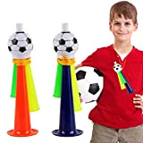 FainFun Corno da Calcio, 2 Pezzi Tromba di Plastica per Bambini, Cheer Fans Tromba da Calcio di Plastica, Vuvuzela da ...