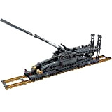 fangzhuo Costruzioni 3846pcs 10005 Kazi German Gustav Heavy Building Blocks Railway Gun Model Tank Toy Regali per Bambini