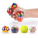 Fansteck Sqiushy Balls, [Set da 4] Kawaii Anti-Stress Ball / Palle per alleviare Lo Stress per Bambini e Adulti, Palla ...