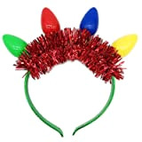Fascia per capelli illuminata a LED di Natale Copricapo lampeggiante Accessorio per capelli che si illumina al buio Forniture per ...