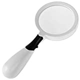 FBITE Magnifying Glass with 3 LED Lights 3X Handheld Illuminated Magnifier Super High Clarity Lightweight for Reading,Insect And Hobby Observation,Classroom ...