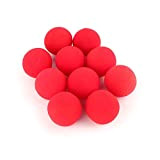 Fdit socialme-eu - Confezione da 10 spugne per softball, colore: Rosso