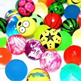 Febbya Palline Rimbalzanti,30 Pezzi Bouncy Ball in Gomma Assortita Palline Colorate da 30 mm Palle Rimbalzante Alta per Bambini Compleanno ...