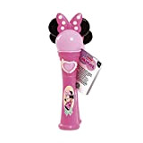 FEBER Famosa - Microfono Minnie di colore rosa con orecchie e disegno, ha una canzone di Minnie e gli aiutanti ...
