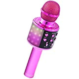 Fede Microfono Karaoke, Microfono Bluetooth per Bambini Regalo Bambina 4 5 6 7 8 9 10 11 Anni Giocattoli Bambina ...