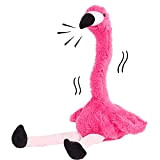 Fenicottero animale impagliato, animale di peluche interattivo parlante e danzante, fenicotteri elettrici rosa per ragazze bambini donne