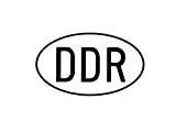 FEZ - Adesivi "DDR", 150 x 90 mm, ovali